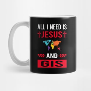 I Need Jesus And GIS Mug